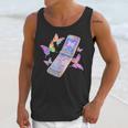 Frutiger Aero Y2K Chrome Phone Butterfly Unisex Tank Top