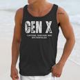 Gen X Caffeine Sarcasm 90s Nostalgia Men Women Graphic Unisex Tank Top