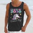 Girls Class Of 2030 Magical Unicorn Graduation Cap Unisex Tank Top