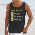 Goal Digger Inspirational Quotes Master's Degree Graduation Unisex Tank Top