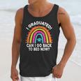 I Graduated Can I Go Back To Bed Now Graduation Hat Rainbow Unisex Tank Top