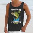 I Graduated Can I Go Fishing Now 2025 Graduation Fisher Unisex Tank Top
