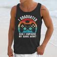 I Graduated Can I Unpause My Game Now Retro Graduation Unisex Tank Top