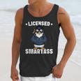 Graduation Penguin Licensed Smartass Graduate Unisex Tank Top