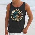 Groovy Like The 70s Peace Aesthetic Nostalgia 1970's Retro Unisex Tank Top
