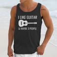 I Like Guitar & Maybe 3 People Music Introvert Guitar Unisex Tank Top