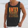 INTJ Architect Personality Introvert Sarcastic Orange Unisex Tank Top INTJ Architect Personality Introvert Sarcastic Orange Unisex Tank Top