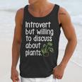 Introvert Humorous Plant Lover Gardening Unisex Tank Top