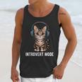 Introvert Mode Cat With Headphones Kitten Lover Unisex Tank Top Introvert Mode Cat With Headphones Kitten Lover Unisex Tank Top