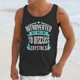 Introvert Quote Introverted But Willing To Discuss Crystals Unisex Tank Top