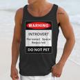 Introvert Warning Danger Do Not Pet Disturb Anti-Social Unisex Tank Top Introvert Warning Danger Do Not Pet Disturb Anti-Social Unisex Tank Top