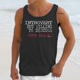 Introvert But Willing To Discuss Muck Scuba Diving Unisex Tank Top Introvert But Willing To Discuss Muck Scuba Diving Unisex Tank Top