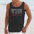 Introvert But Willing To Discuss Shark Dives Scuba Diving Unisex Tank Top Introvert But Willing To Discuss Shark Dives Scuba Diving Unisex Tank Top