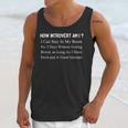 Introverted Extroverted Saying Social Introvert Unisex Tank Top