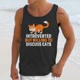 Introverts Cat Lover Introvert Antisocial Cats Anti Social Unisex Tank Top