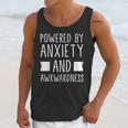 Introverts Social Anxiety Powered By Anxiety And Awkwardness Unisex Tank Top