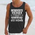 Introverts Unite Quiet Observer Introverted Antisocial Unisex Tank Top
