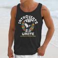 Introverts Unite Separately Own Homes Emblem Unisex Tank Top