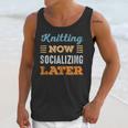 Knitting Now Minimal Socializing Introvert Vintage Unisex Tank Top Knitting Now Minimal Socializing Introvert Vintage Unisex Tank Top