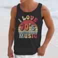 I Love 70's Music Retro Style Nostalgia Cassette 1970s Party Unisex Tank Top