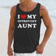 I Love My Introvert Aunt I Heart My Introvert Aunt Unisex Tank Top