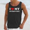 I Love My Introvert I Heart My Introvert Unisex Tank Top I Love My Introvert I Heart My Introvert Unisex Tank Top