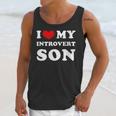 I Love My Introvert Son I Heart My Introvert Son Unisex Tank Top