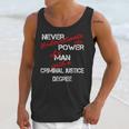 Man Criminal Justice Degree Graduation Or Career Unisex Tank Top