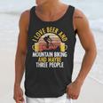 Mountain Biking Beer Drinking Introvert Sayings For Cyclist Unisex Tank Top