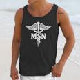 MSN Letters On Caduceus Medical Emblem MSN Nurse Graduation Unisex Tank Top