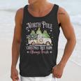 North Pole Tree Farm Merry Christmas Holiday Scene Nostalgia Unisex Tank Top