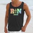 Nurse Graduation Shirt RN Est 2018 Rainbow Tshirt Unisex Tank Top