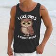 I Like Owls And Maybe 3 People Introvert Humor Casual Unisex Tank Top I Like Owls And Maybe 3 People Introvert Humor Casual Unisex Tank Top