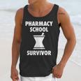 Pharmacy School Survivor PharmD Graduation T-Shirt Unisex Tank Top