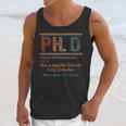 PHD Definition Doctor Of Philosophy Degree Graduation Unisex Tank Top