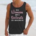 PhD Graduation Woman With A Doctorate Degree Unisex Tank Top