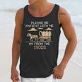 Please Be Patient I'm From The 1900s Retro Pixel Horse Wagon Unisex Tank Top