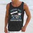 Proud Dad Of Two 2018 Graduates Twin Dads Graduation Unisex Tank Top