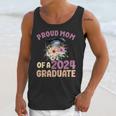 Proud Mom Of a 2024 Graduate Floral Flower Family Graduation Unisex Tank Top