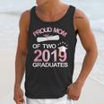 Proud Mom Of Two 2019 Graduates Twin Mama Mother Graduation Unisex Tank Top