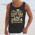 Proud Step Dad Of Two 2024 Graduate Class 2024 Graduation Unisex Tank Top