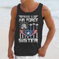 Proud US Air Force Sister Flag Air Force Graduation Sister Unisex Tank Top