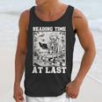 Reading Time At Last Book Lover Introvert Skeleton Reading Unisex Tank Top Reading Time At Last Book Lover Introvert Skeleton Reading Unisex Tank Top