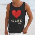 Retro Gamer 1 Life Pixel Heart – 8-Bit Gaming Nostalgia Unisex Tank Top
