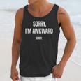 Retro Sorry I'm Awkward Sorry Introvert Awkward Unisex Tank Top