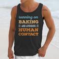 Running On Baking Social Introvert Humor Vintage Unisex Tank Top