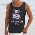 Save Icon IRL Retro Tech Humor Floppy Disk 90s Nostalgia Unisex Tank Top