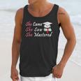 She Came She Saw She Mastered Graduation Unisex Tank Top