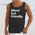 Silent But Friendly A Design For Introverts Unisex Tank Top Silent But Friendly A Design For Introverts Unisex Tank Top