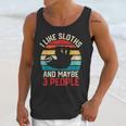 I Like Sloths And Maybe 3 People Sloth Introvert Vintage Unisex Tank Top I Like Sloths And Maybe 3 People Sloth Introvert Vintage Unisex Tank Top